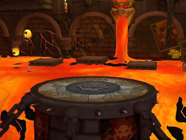 Bowser's Castle stage in Project M.
