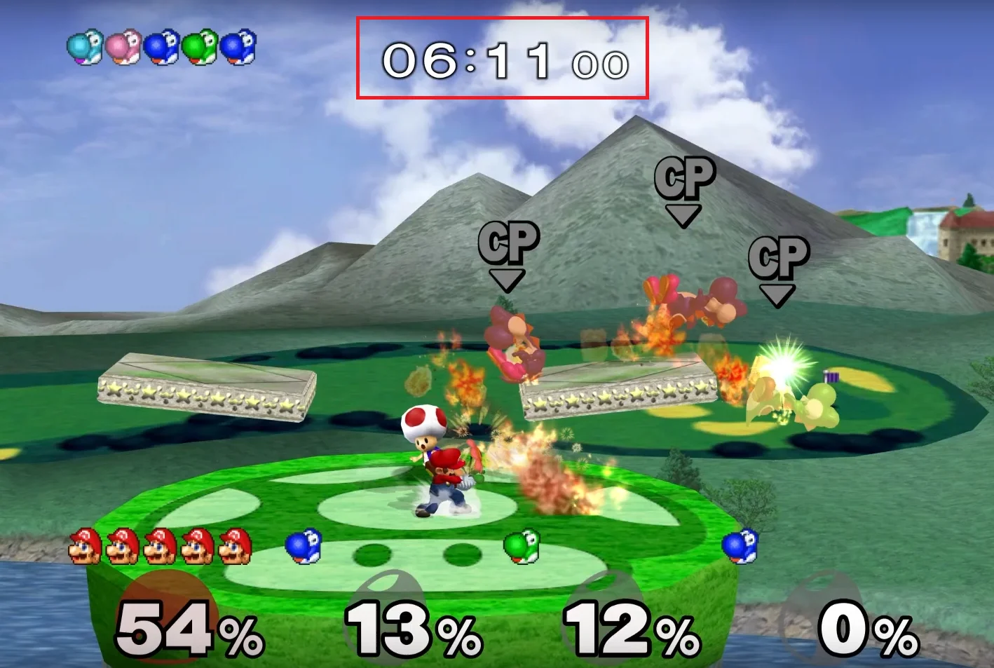 Melee's in-game timer.